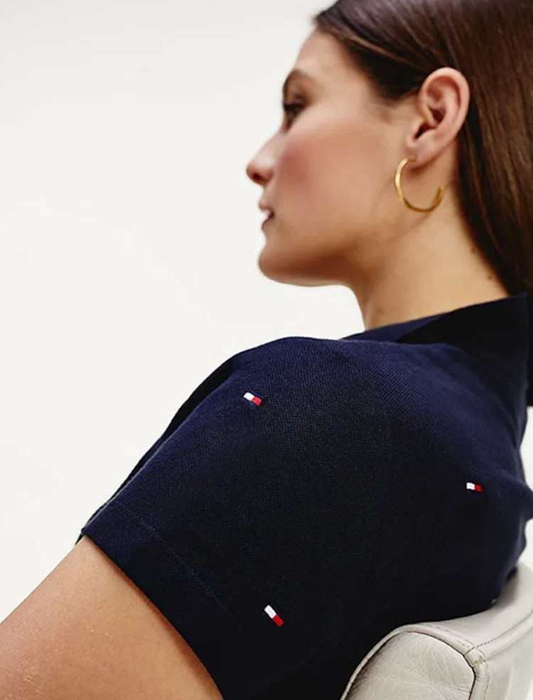 Tommy Hilfiger - Áo polo tay ngắn nữ Felicia Slim Embroidery Polo AP21-5922