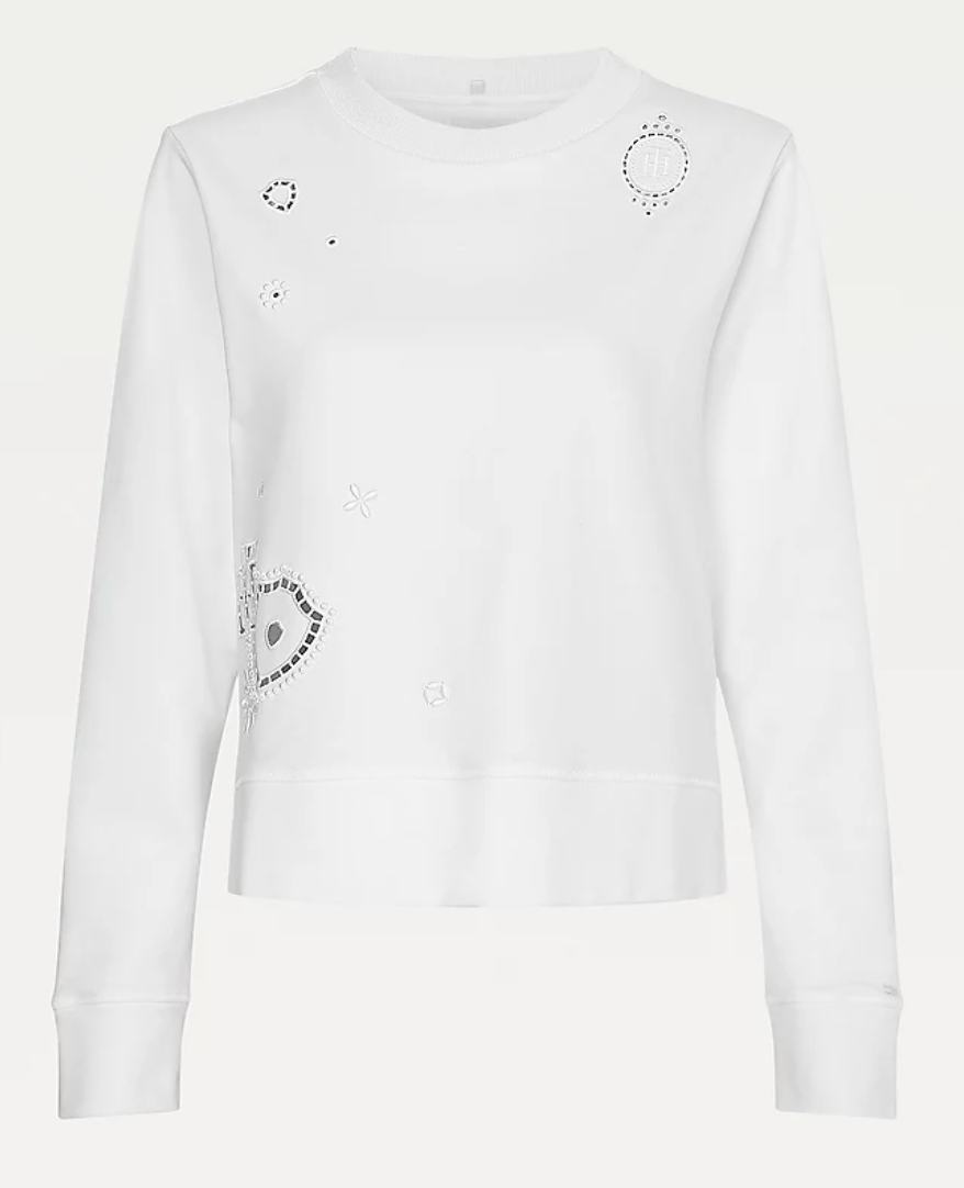 Tommy Hilfiger - Áo tay dài nữ Icon Regular C-Nk Sweatshirt WQ21-5595