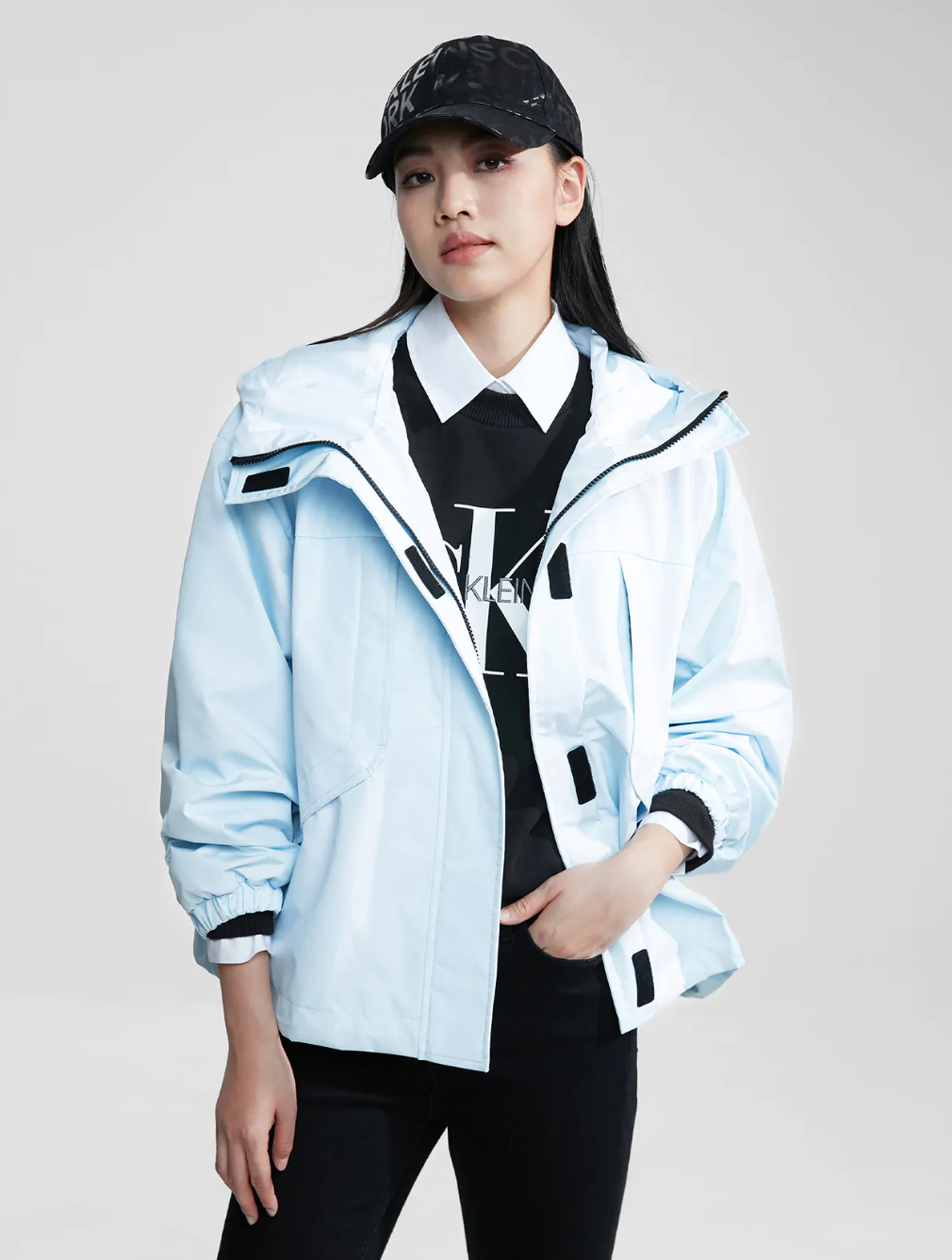 Calvin Klein - Áo khoác nữ Premium Long Waterproof Jacket