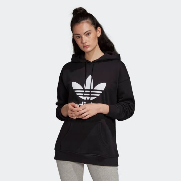 adidas - Áo khoác có mũ trùm đầu Nữ Trf Hoodie Hooded Sweat SS21-FM07