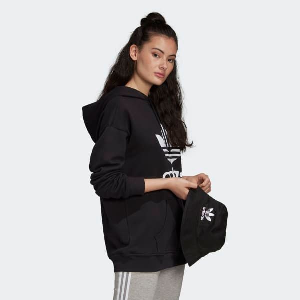 adidas - Áo khoác có mũ trùm đầu Nữ Trf Hoodie Hooded Sweat SS21-FM07