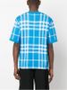 Burberry - Áo dệt kim nam Crew Neck Other Plaid Patterns Wool Silk Short Sleeves