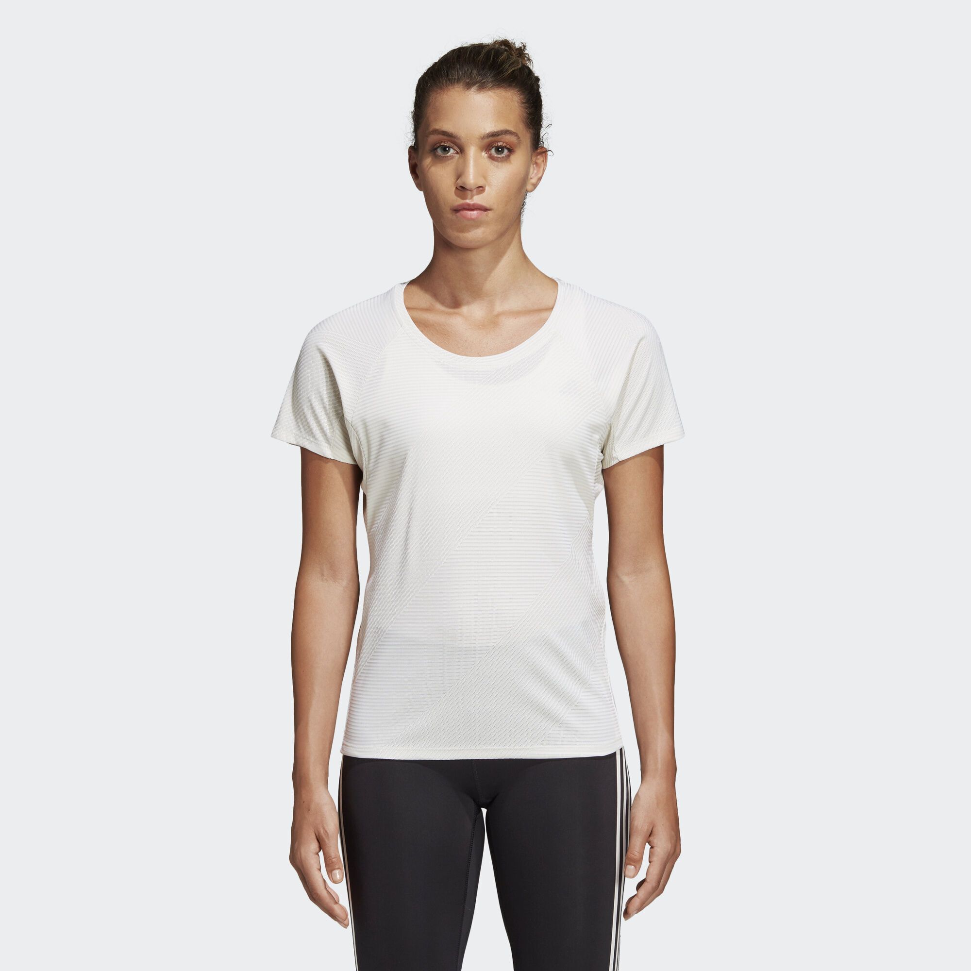 adidas - Áo thun - áo phông tay ngắn Nữ Jacquard T-Shirt Training Women SS19-DQ44