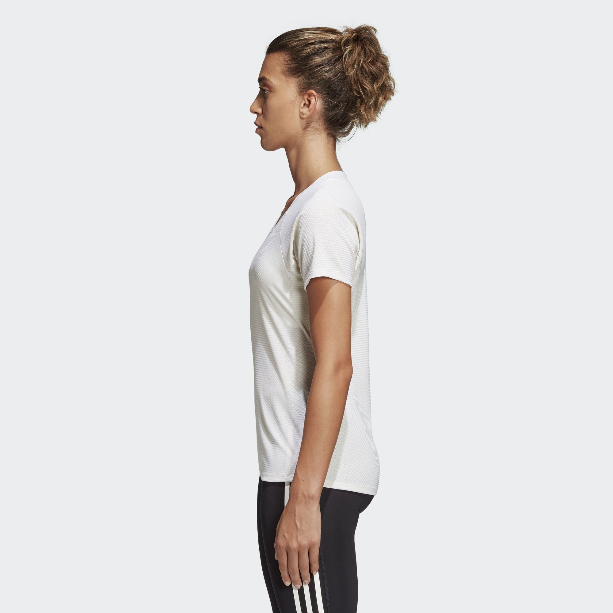 adidas - Áo thun - áo phông tay ngắn Nữ Jacquard T-Shirt Training Women SS19-DQ44