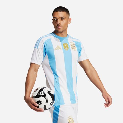 adidas - Áo tay ngắn đá banh Nam Men's Adidas Argentina 24 Home Jersey