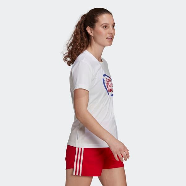adidas - Áo thun tay ngắn Nữ Sust Bos G T Graphic Tee SS21-GL68