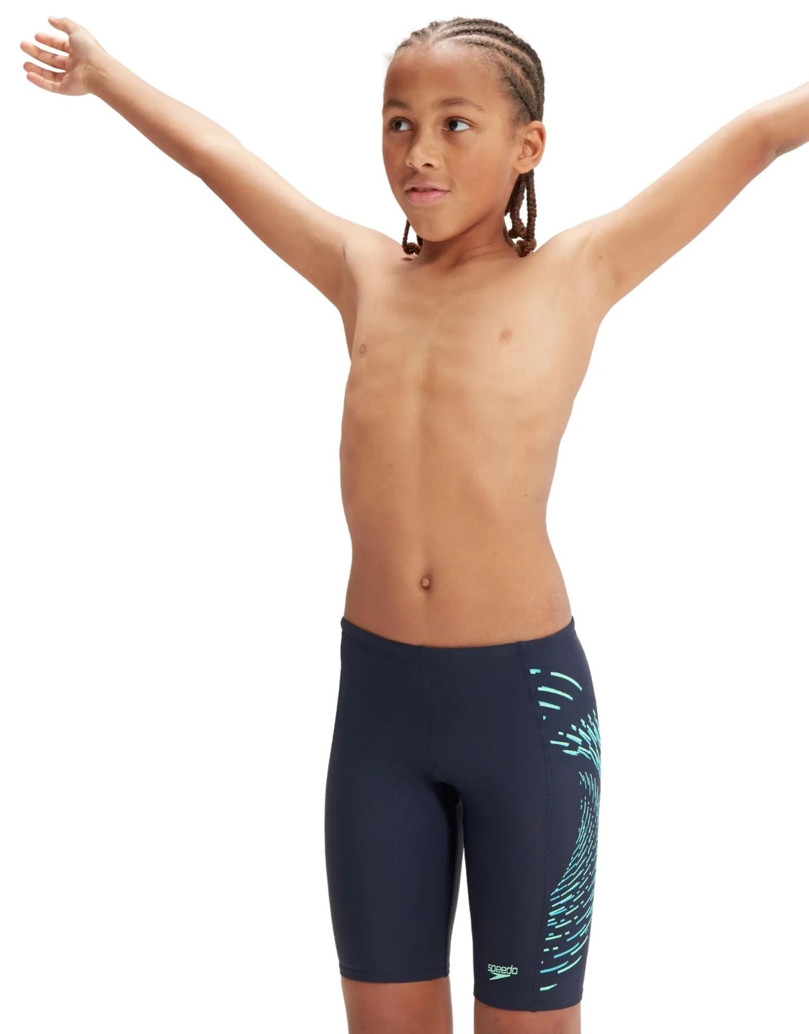 Speedo - Quần bơi bé trai oys Plastisol Placement Print Jammer