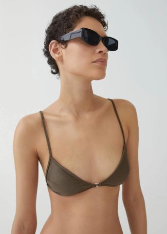 Mango - Áo bơi nữ Bikini-Top mit Metallic-Detail