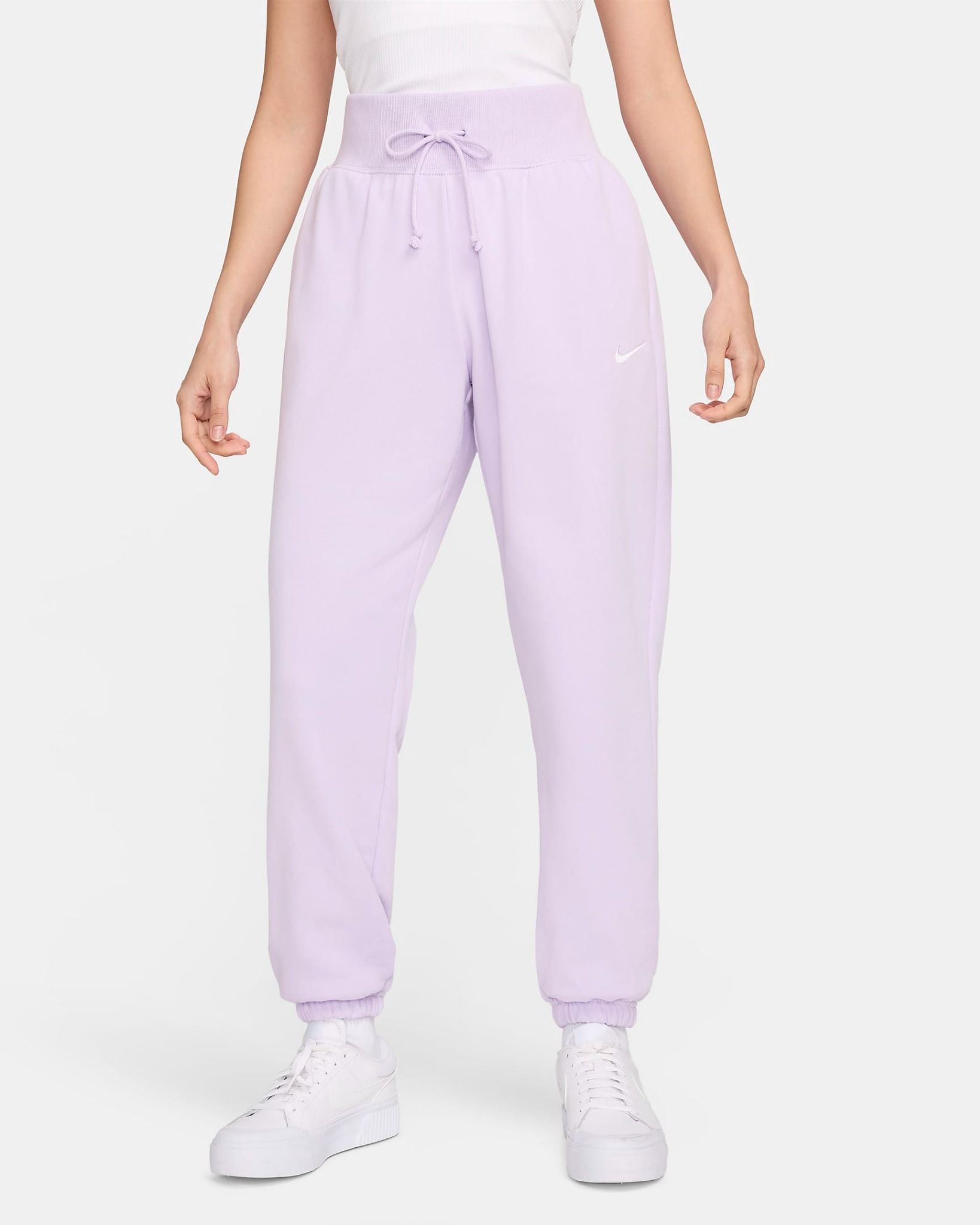Nike - Quần dài thể thao Nữ Phoenix Fleece High-Waisted Oversized French Terry Tracksuit Bottoms