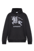 Burberry - Áo khoác có mũ trùm đầu nam BURBERRY BLACK ‘DRAKE’ HOODIE