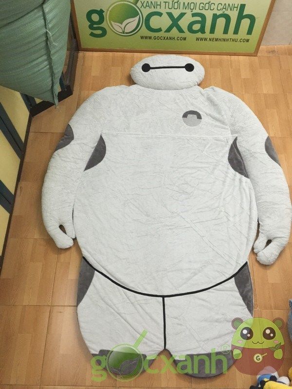 Nệm mỏng baymax- bighero cao su nhân tạo êm 1,2 x 2m