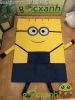 Nệm mỏng minion cao su nhân tạo êm 1,4 x 2m