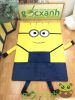 Nệm mỏng minion cao su nhân tạo êm 1,4 x 2m