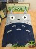 Nệm mỏng Totoro cao su nhân tạo êm 1,6 x 2m