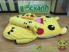 Nệm thú bông Pikachu, Mền nhung 1,2 x 1,8m