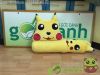 Nệm thú bông Pikachu, Mền nhung 1,2 x 1,8m