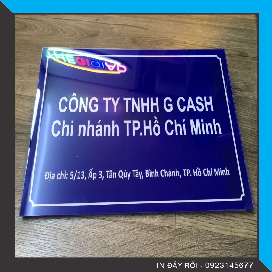  BẢNG MICA CÔNG TY 