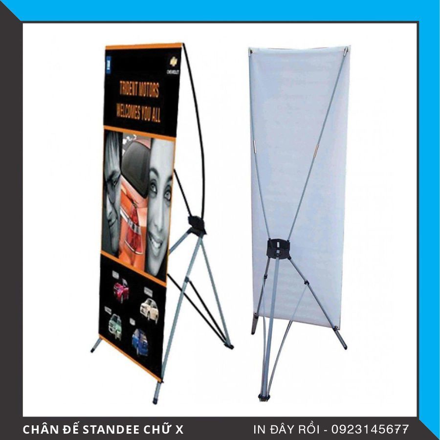  CHÂN ĐẾ STANDEE CHỮ X CƯỜNG LỰC SIÊU CỨNG 0,8 x 1,8m 