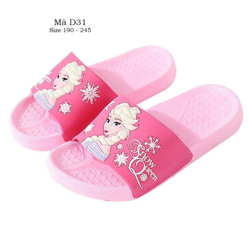 Dép công chúa Elsa Frozen cho bé gái 10, 11, 12 tuổi trở lên có size to cho mẹ siêu xinh D31