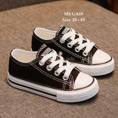 Giày thể thao buộc dây dáng converse cho bé 5 - 15 tuổi GA69