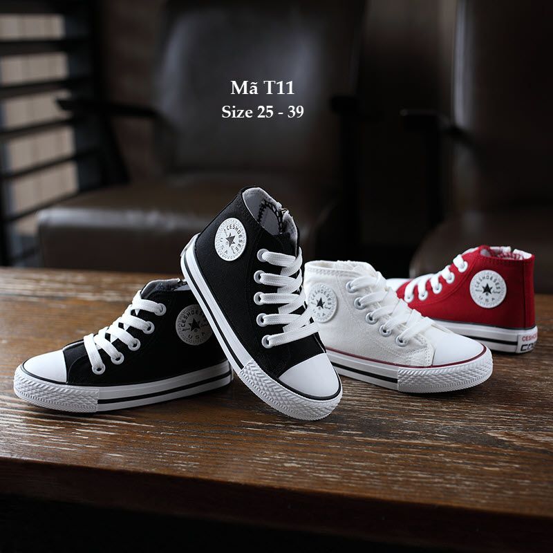 Giày cao cổ converse cho bé trai và bé gái T11