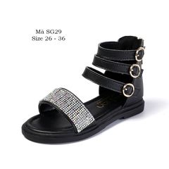 Sandal bé gái 3 4 5 tuổi Bohemieng gắn kim sa siêu sang SG29