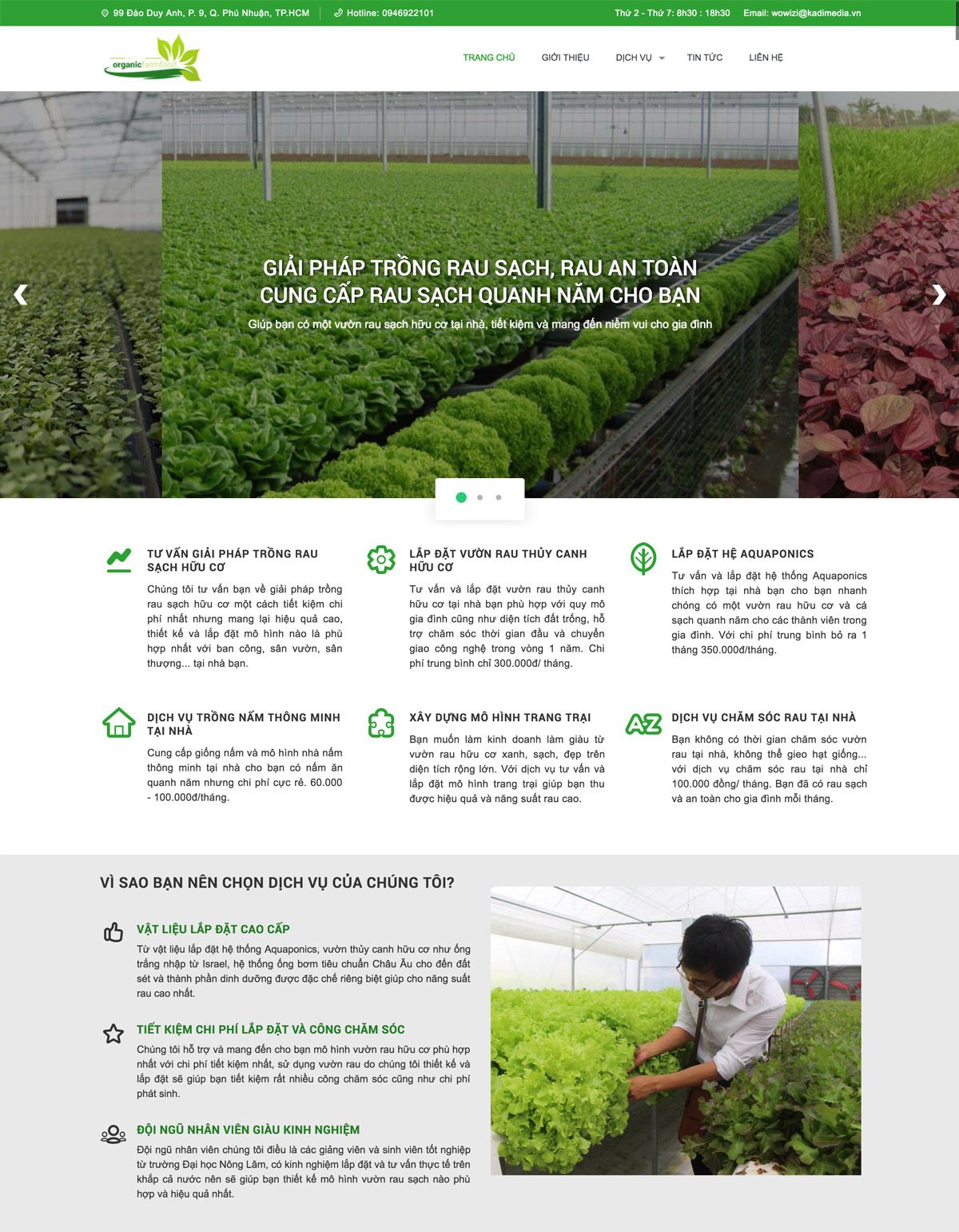 Mẫu website izi doanh nghiệp