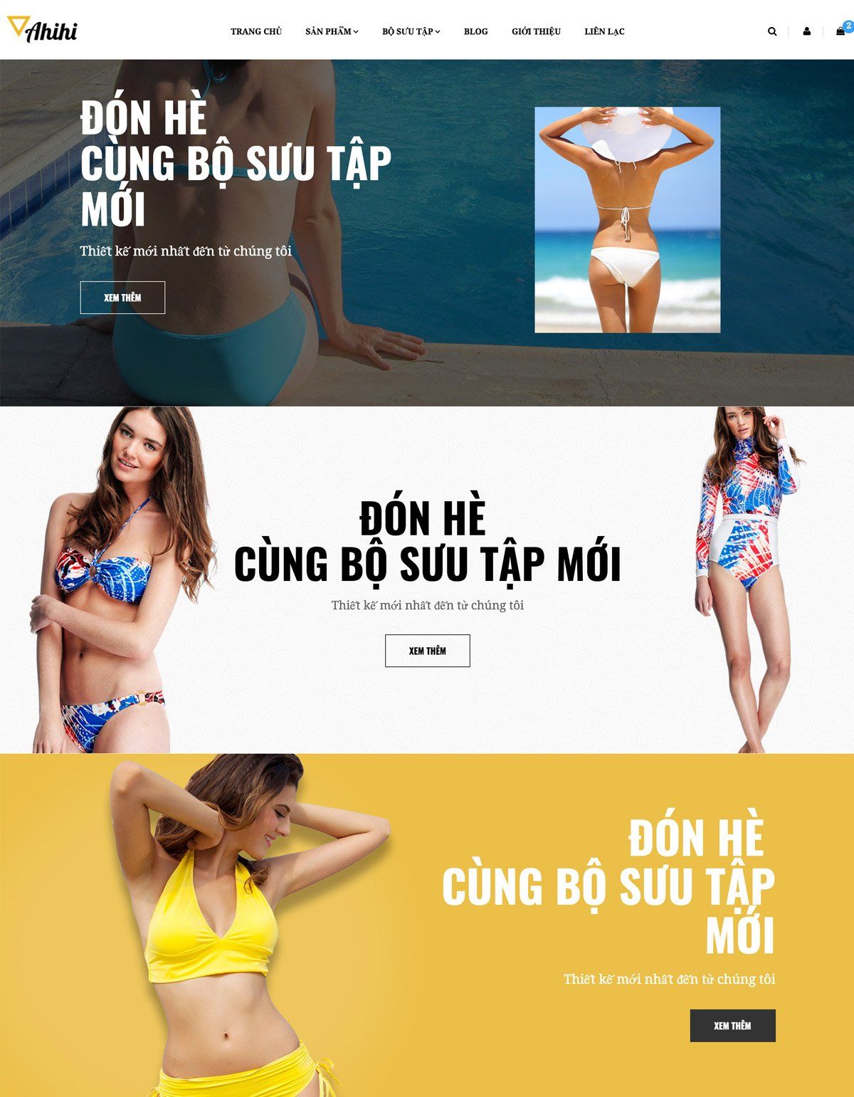 Mẫu website ap summer store