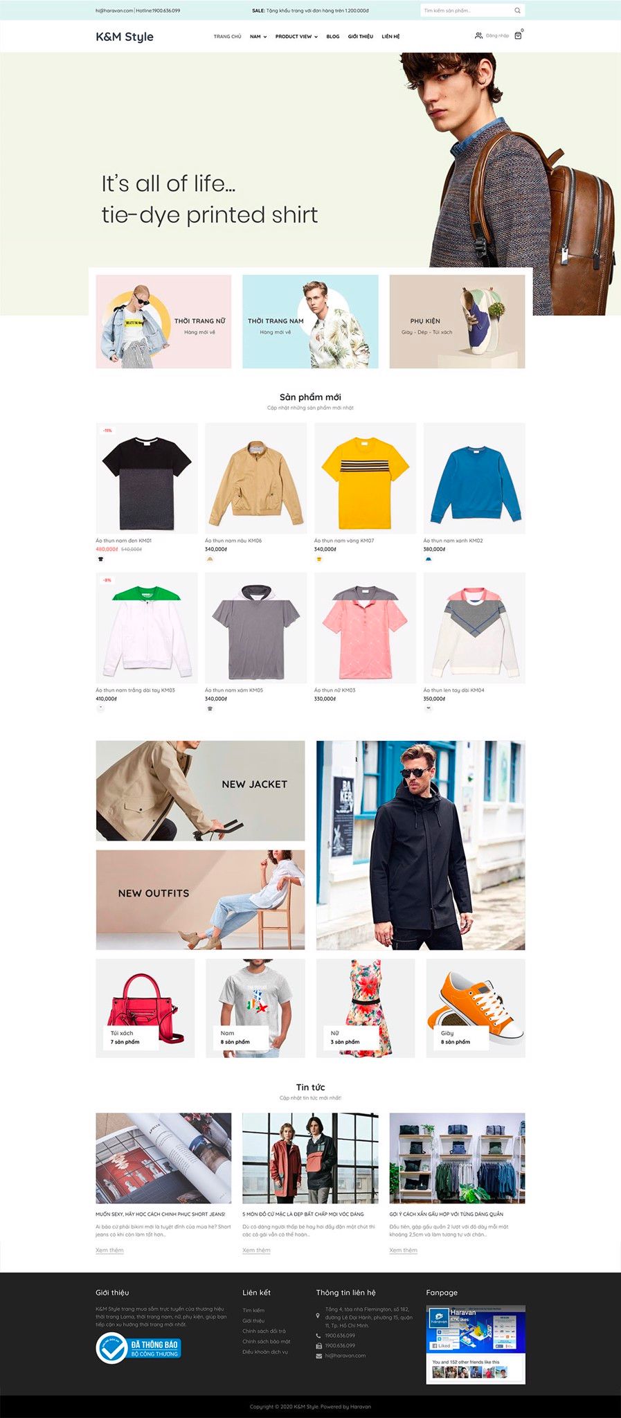 Mẫu website km style km style