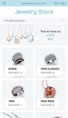 Mẫu website jewelry store