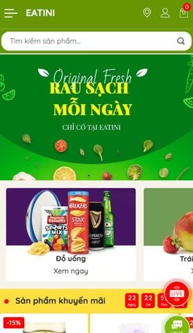 Mẫu website Eatini