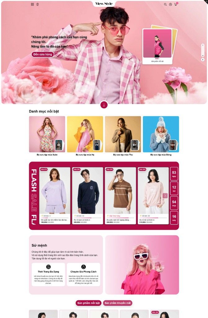 Mẫu website Mew Style Mew Style