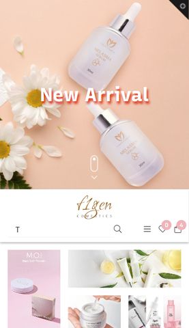 Mẫu website F1GENZ Beauty Cosmetic - Làm Đẹp