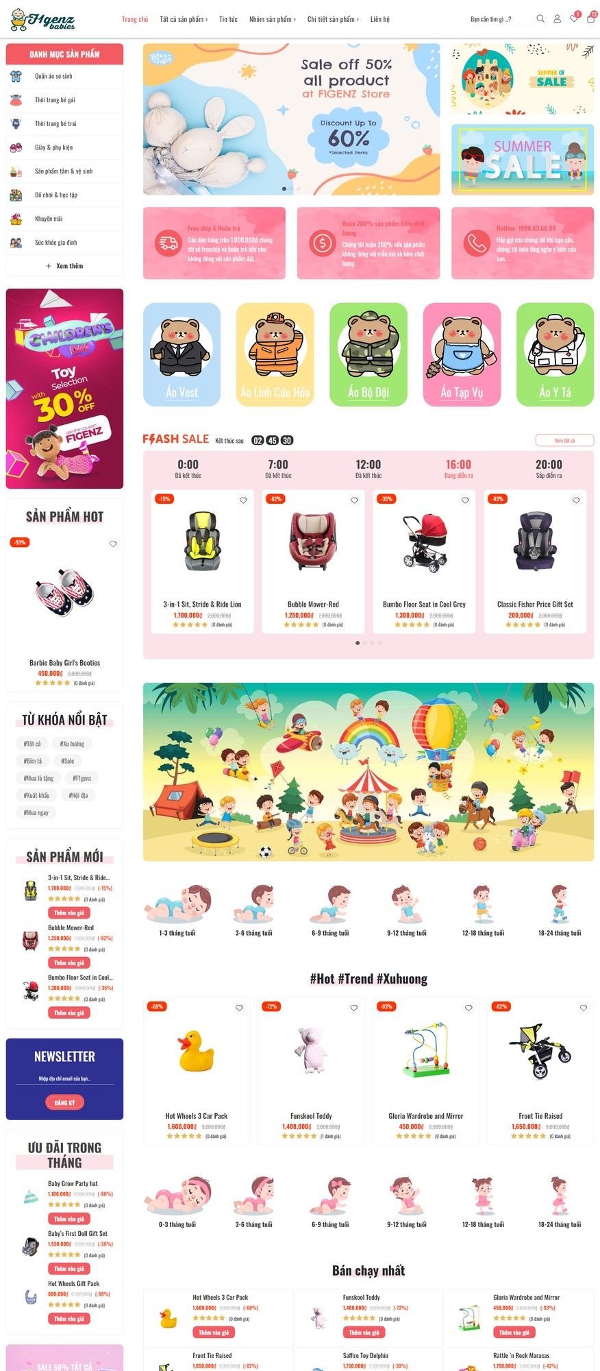 Mẫu website F1GENZ Baby - Mẹ và Bé 2 F1GENZ Baby - Mẹ và Bé 2