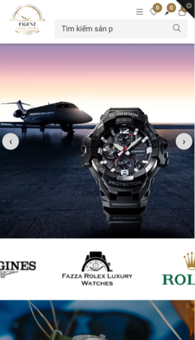 Mẫu website F1GENZ Luxury Watch - Đồng hồ