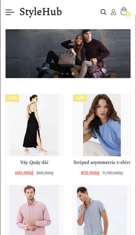 Mẫu website StyleHub