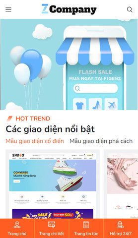 Mẫu website F1GENZ Company - Doanh nghiệp