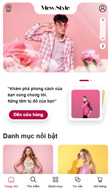 Mẫu website Mew Style