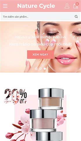 Mẫu website Nature Cycle