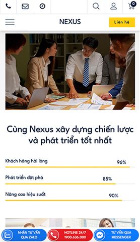 Mẫu website Nexus