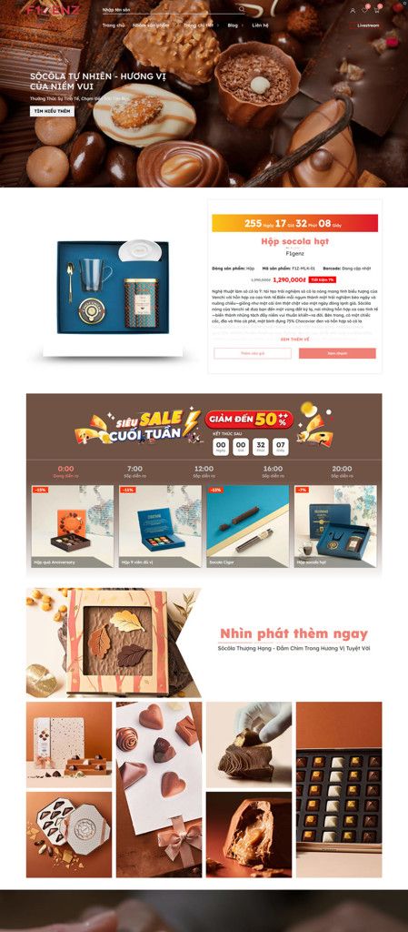 Mẫu website F1GENZ Socola - Bánh kẹo F1GENZ Socola - Bánh kẹo