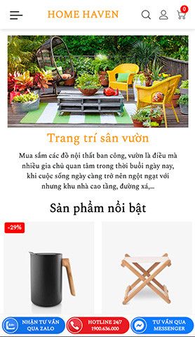 Mẫu website Home Haven