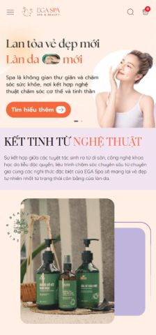 Mẫu website EGA Spa