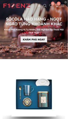 Mẫu website F1GENZ Socola - Bánh kẹo
