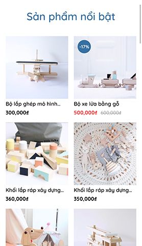 Mẫu website happy babies