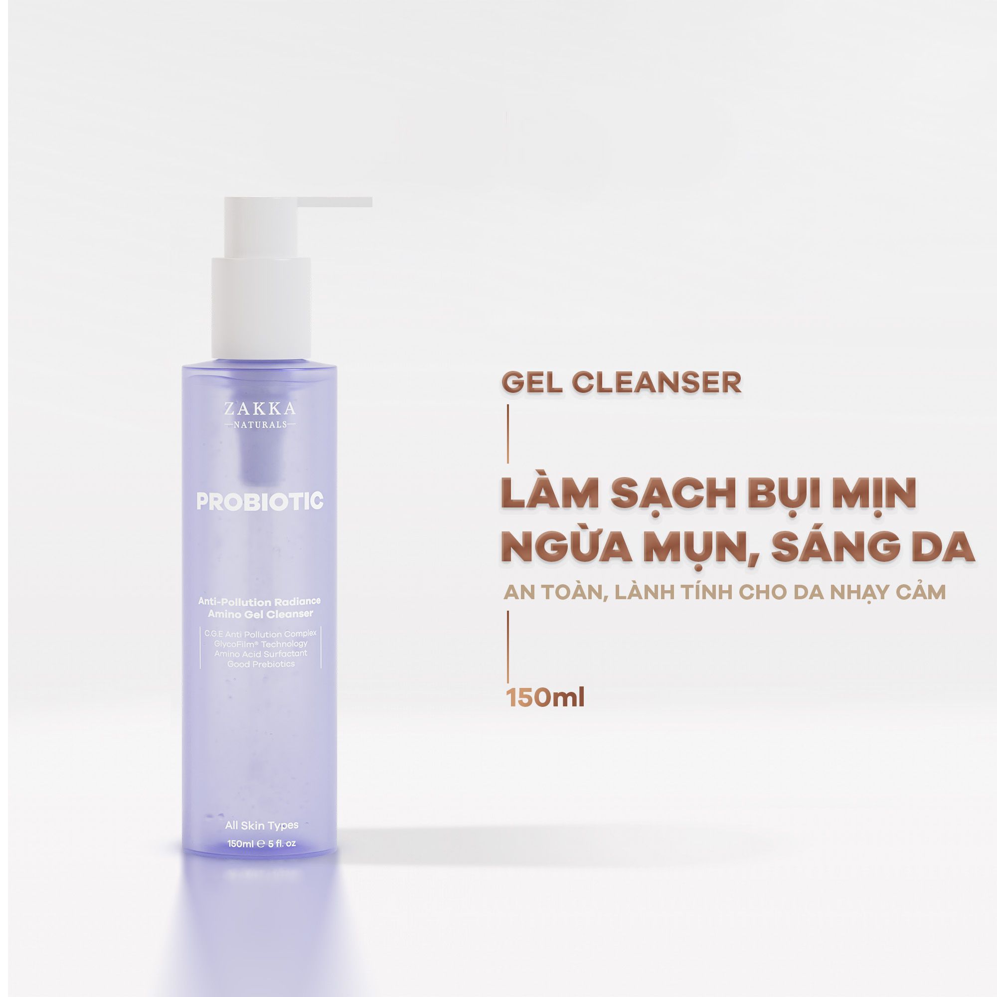 Sữa Rửa Mặt Lợi Khuẩn Probiotic Anti-Pollution adiance Amino