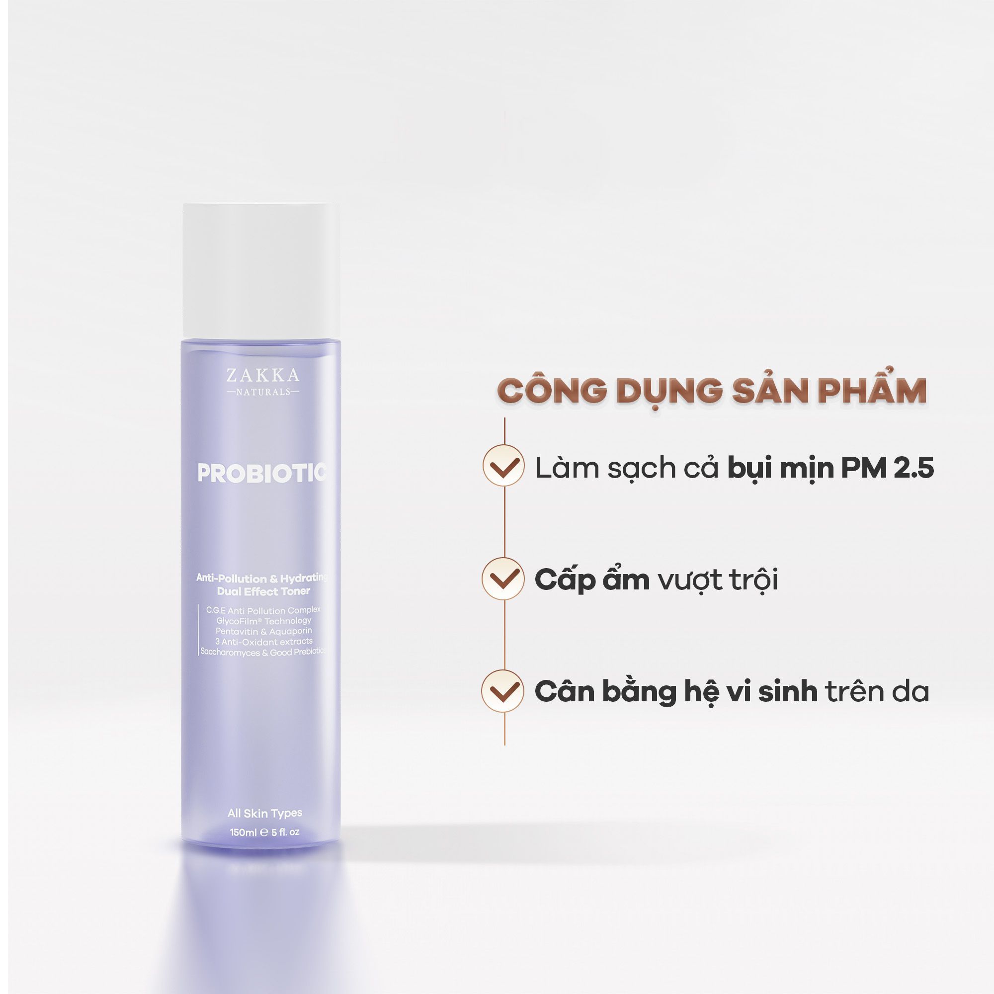 Toner Lợi Khuẩn Probiotic Anti-Pollution & Hydrating Dual Effect