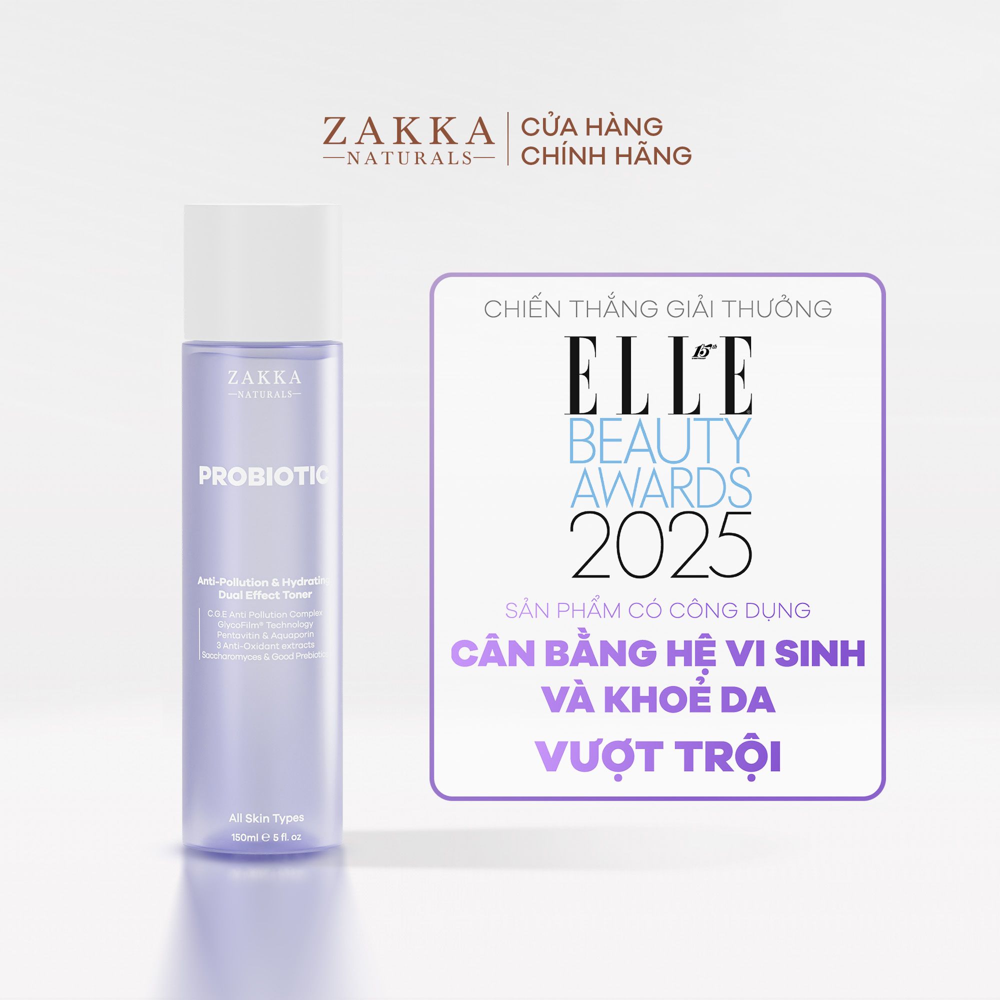Toner Lợi Khuẩn Probiotic Anti-Pollution & Hydrating Dual Effect