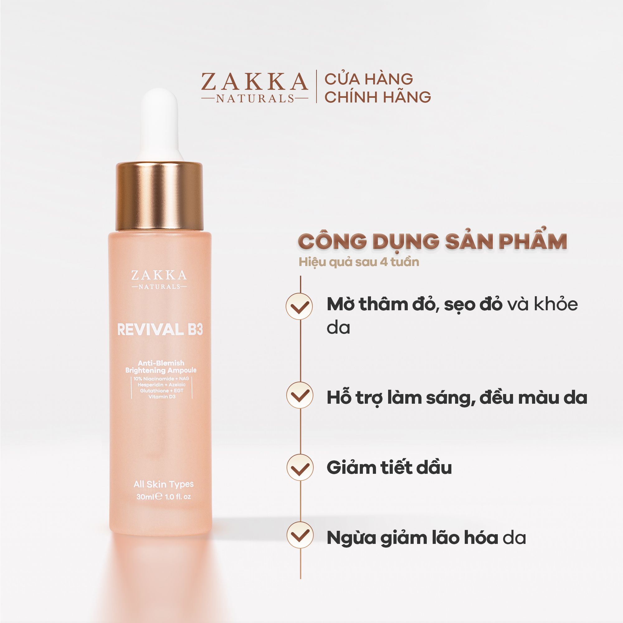 Serum Niacinamide Cải Thiện Thâm Mụn Revival B3