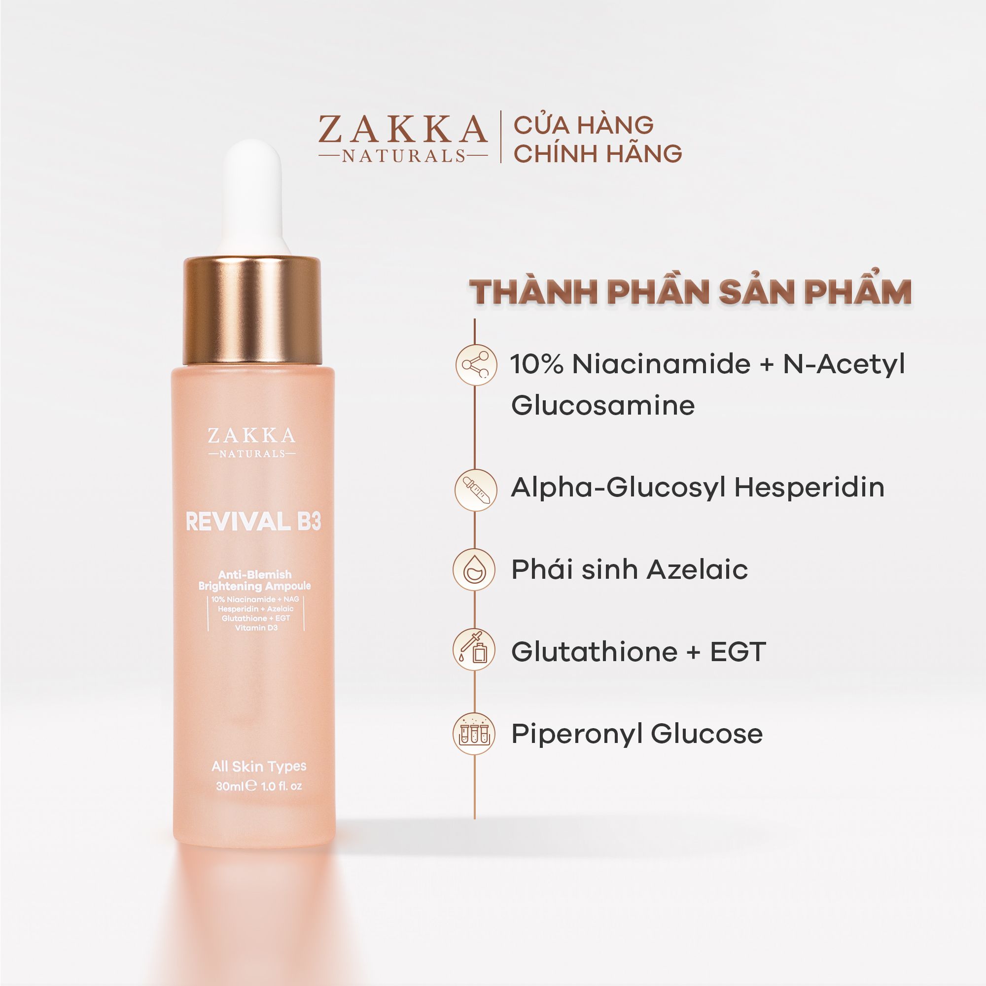 Serum Niacinamide Cải Thiện Thâm Mụn Revival B3
